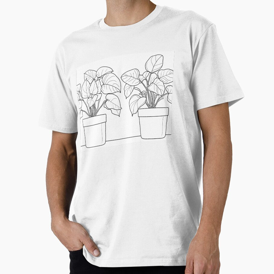 Minimalist Line - Couple of Plants by KootenayDesigns