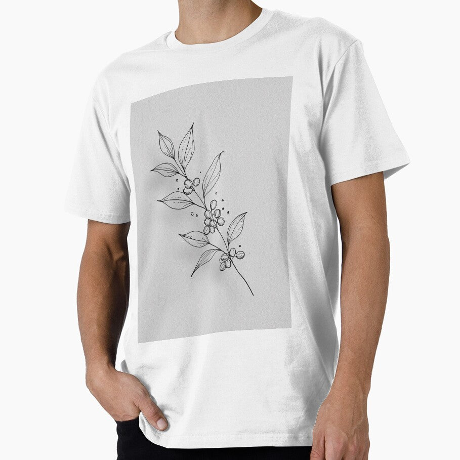 Botanical Branch Line Drawing Illustration by Visual Foundry