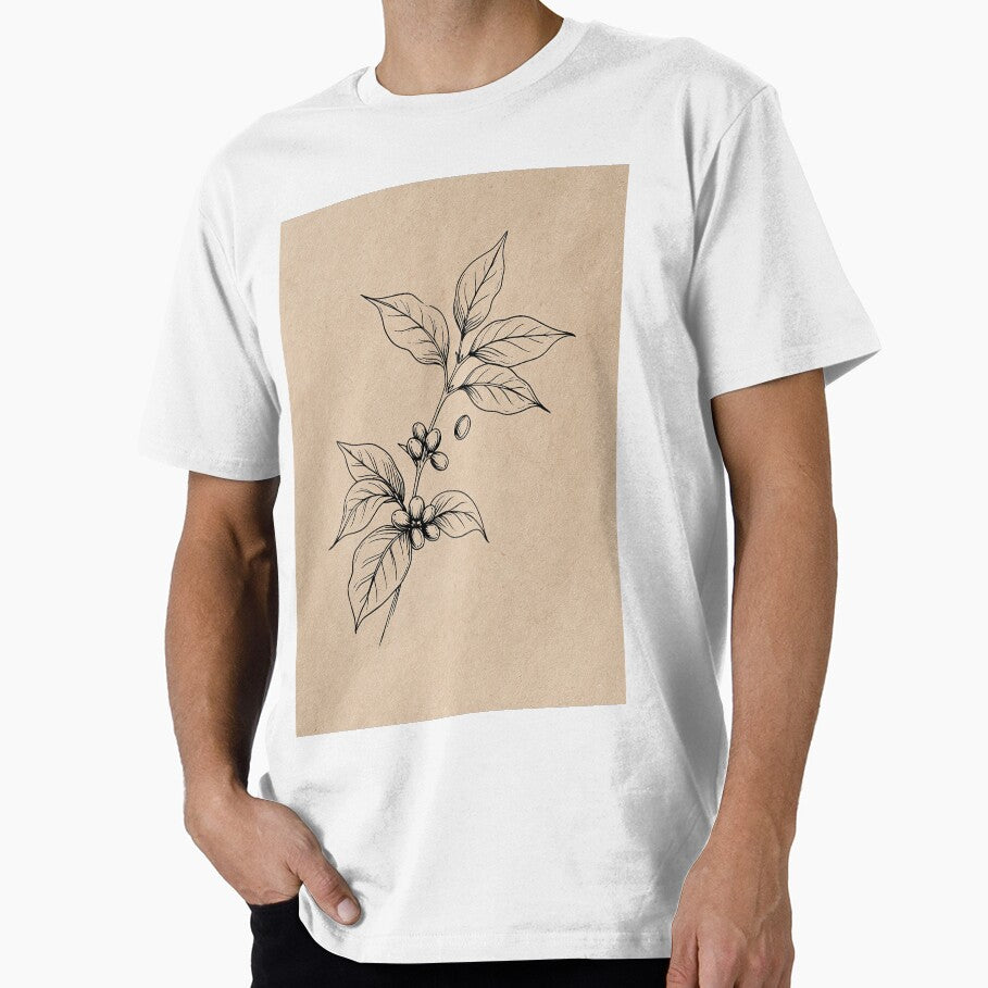 Botanical Line Drawing Plant Branch by Visual Foundry