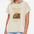Mentally I’m Here But Emotionally I’m on a Beach – Funny Retro Sunset Quote by yassermarz