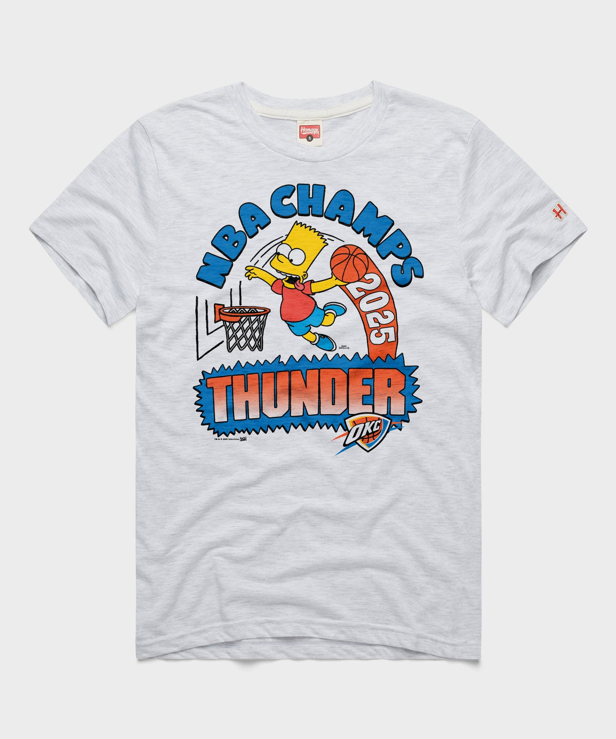 The Simpsons Bart x Thunder 2025 NBA Champs