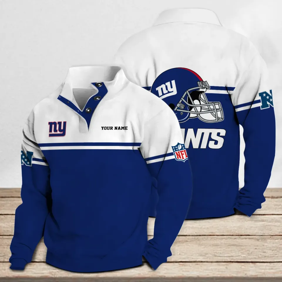 New York Giants Casual Stand Collar Sweatshirt