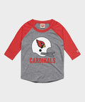 Youth Arizona Cardinals Big Helmet Raglan
