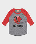 Youth Atlanta Falcons Big Helmet Raglan