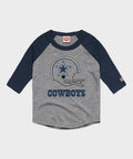 Youth Dallas Cowboys Big Helmet Raglan
