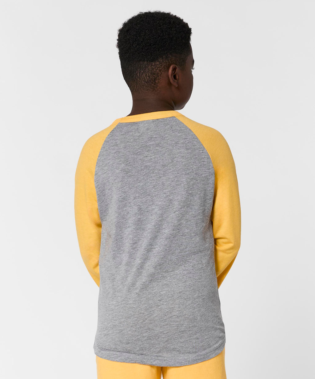 Youth Green Bay Packers Big Helmet Raglan