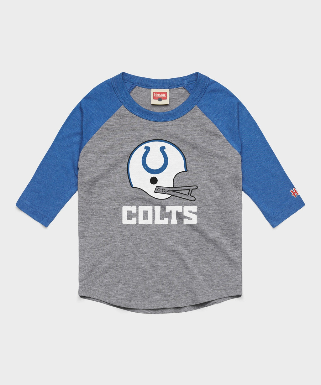 Youth Indianapolis Colts Big Helmet Raglan
