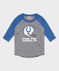 Youth Indianapolis Colts Big Helmet Raglan