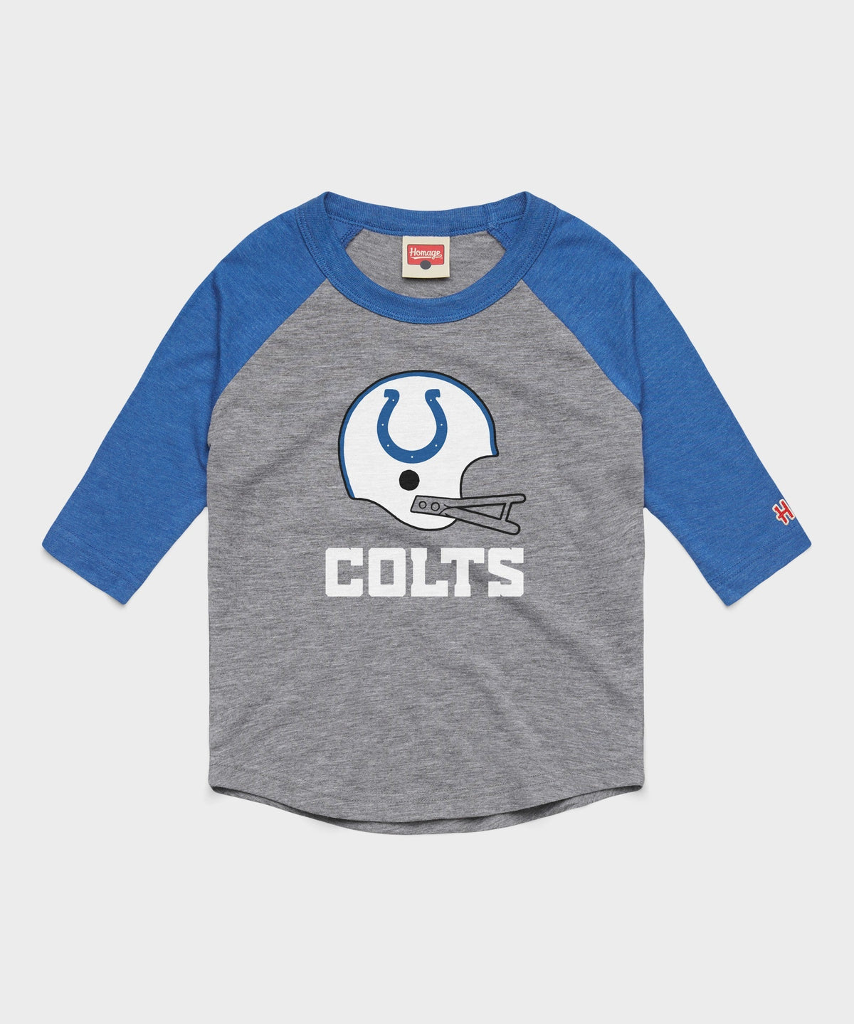 Youth Indianapolis Colts Big Helmet Raglan