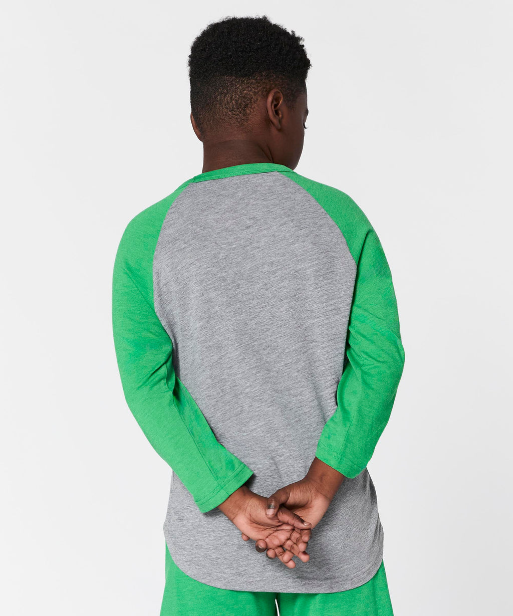 Youth New York Jets Big Helmet Raglan