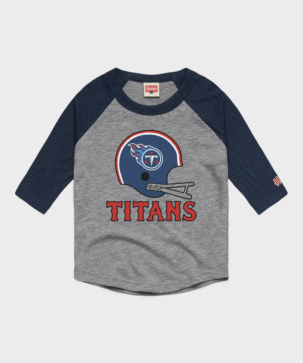 Youth Tennessee Titans Big Helmet Raglan