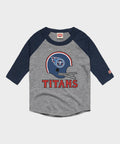 Youth Tennessee Titans Big Helmet Raglan