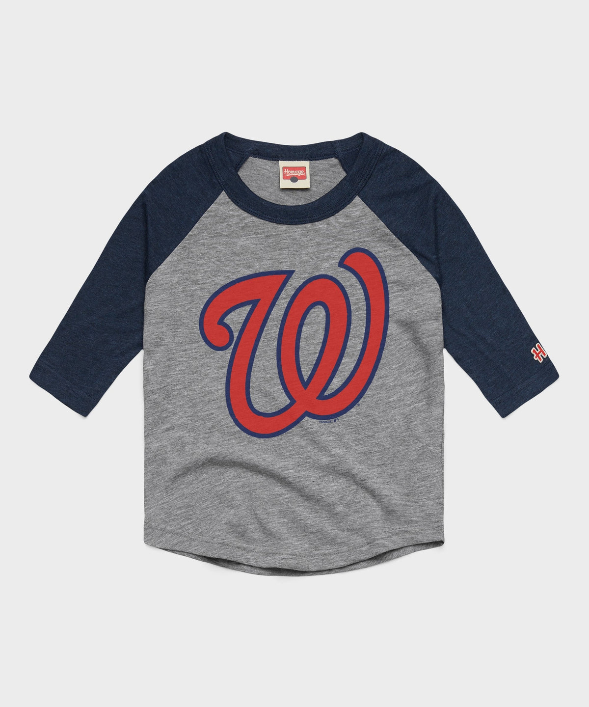 Youth Washington Nationals Cap Logo '24 Raglan